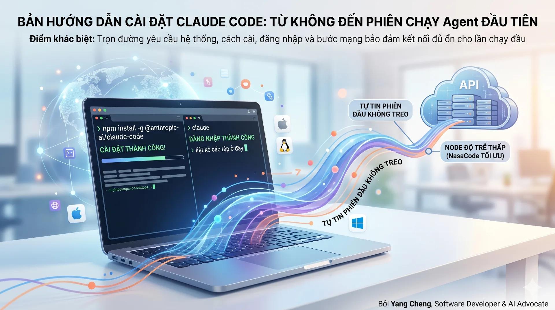 Cài Claude Code chuẩn: từ Node.js đến lần chạy đầu không treo - NasaCode