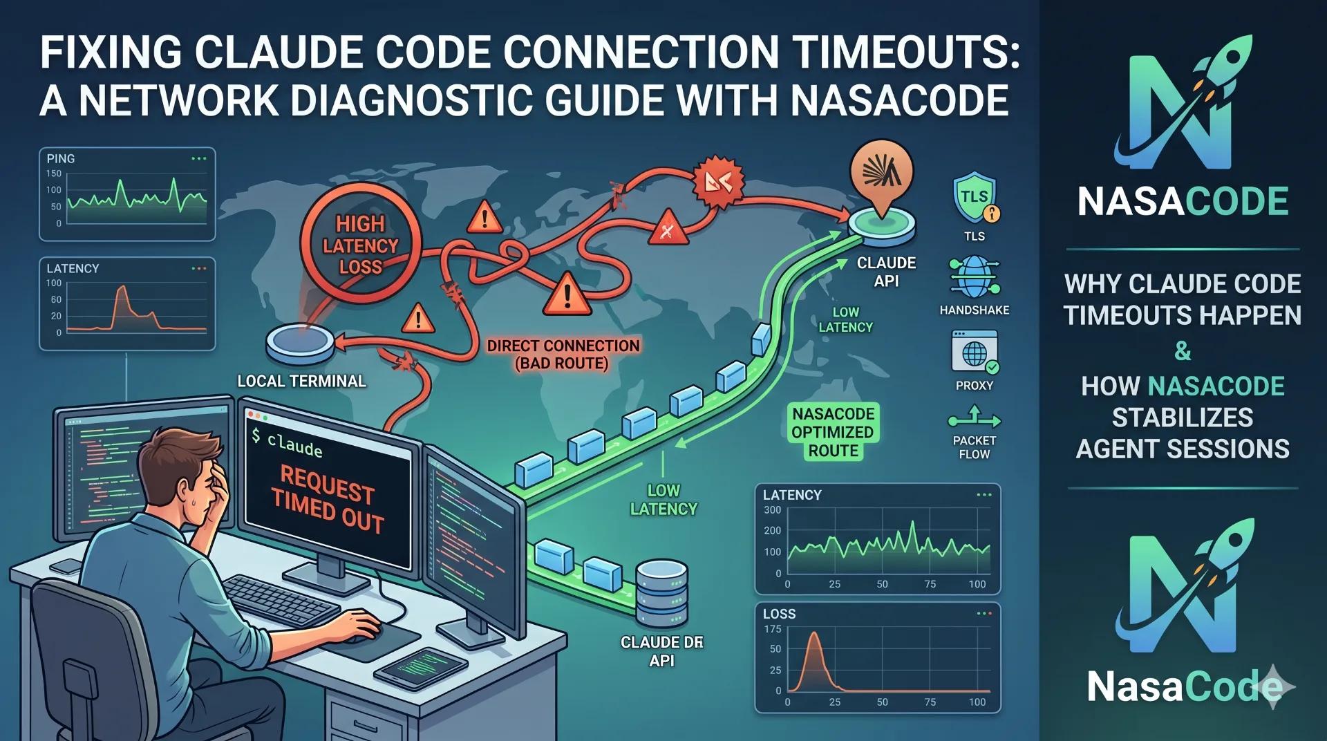 Kenapa Claude Code Sering Timeout — dan Cara Membaca Rutenya - NasaCode VPN
