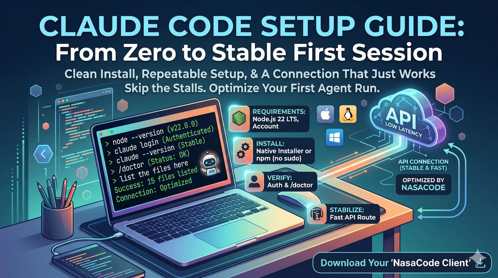Install Claude Code and Get Your First Run to Finish - NasaCode VPN