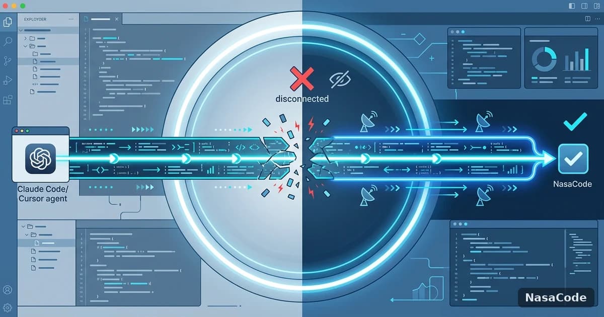 Claude Code·Cursor 에이전트 작업이 중간에 끊길 때: 원인과 안정적인 연결 방법 - NasaCode VPN