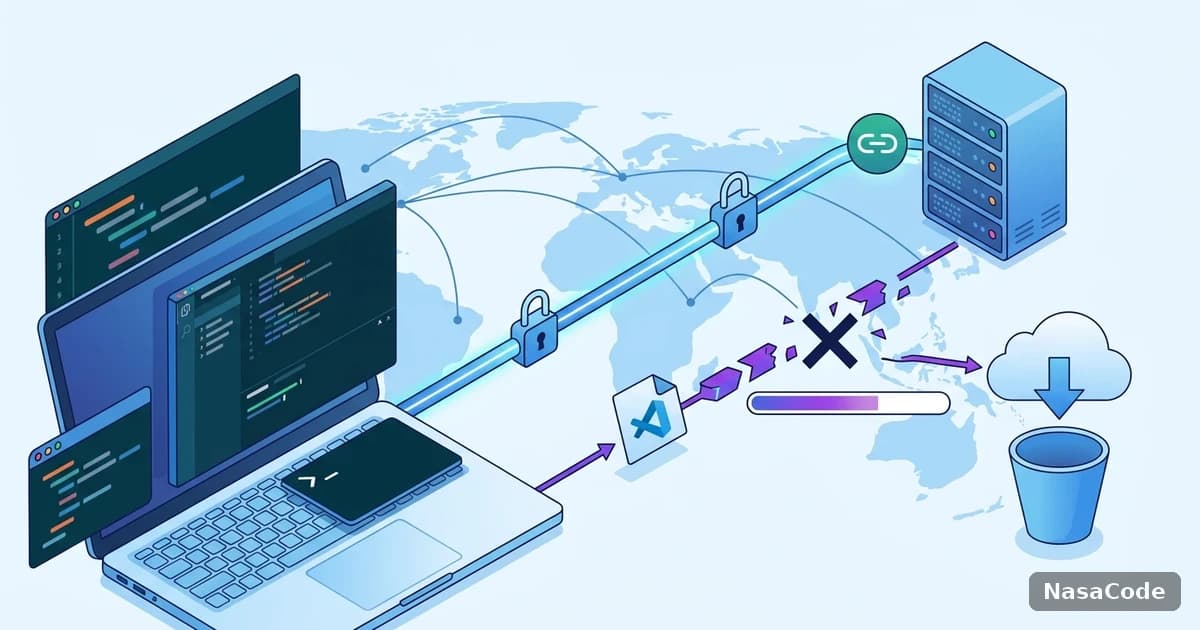 VS Code Remote-SSH 总连不上跨境服务器?两个独立故障点排查 - 那啥Code（NasaCode）
