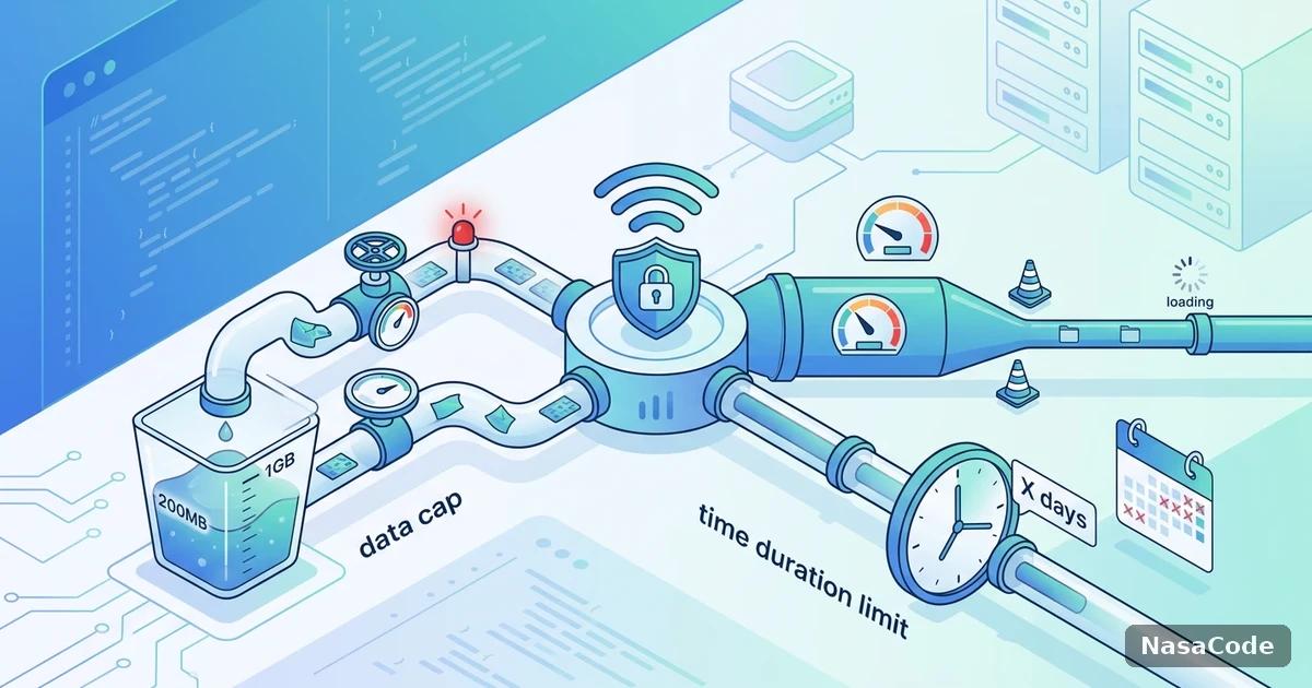 限流量、限速度、限时长:免费VPN的三种限制方式有什么不同 - NasaCode VPN